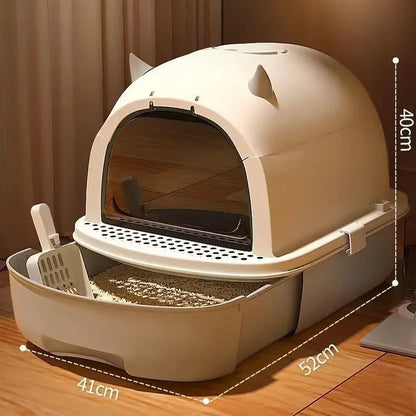 Semi-open Litter Box